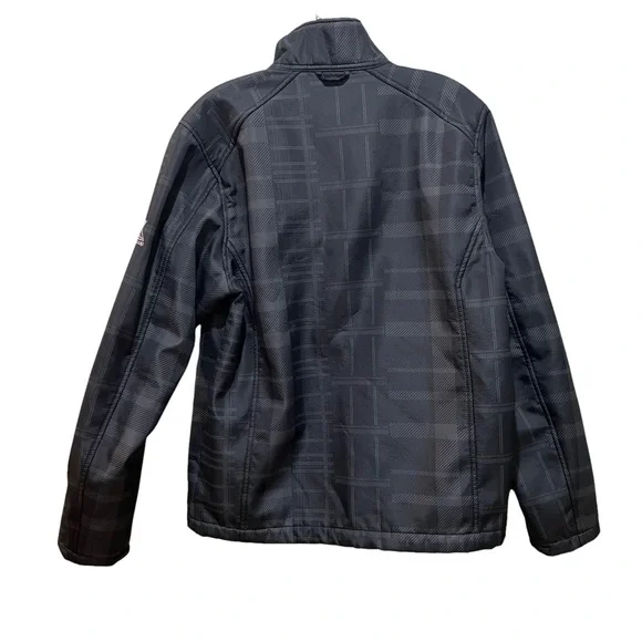 ZeroXposur Plaid Checkered Fleece Lined jacket Black Grey Men’s Size Small - Picture 7 of 7